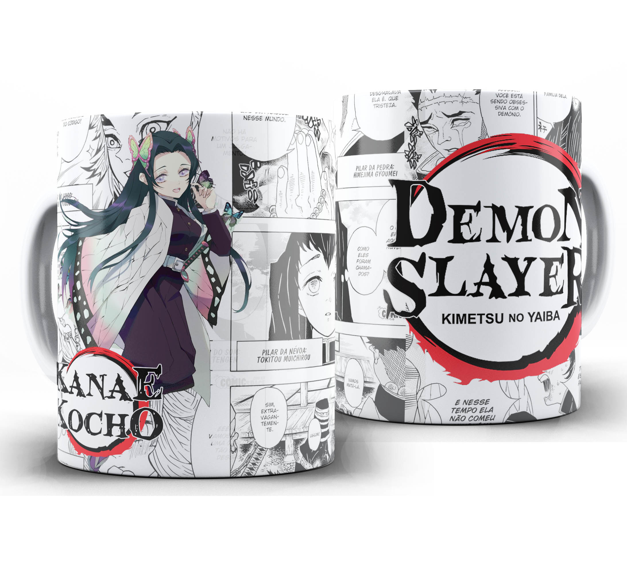 Caneca Anime Manga - Demon Slayer Kimetsu no Yaiba - Kanae Kocho